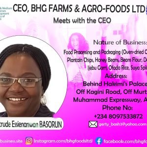 BHG FARMS & AGRO FOODS LTD