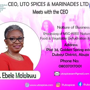 UTO SPICES AND MARINDES LTD