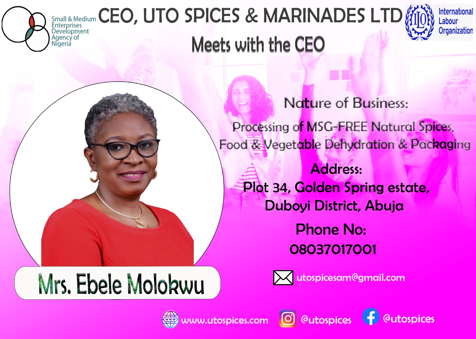 UTO SPICES AND MARINDES LTD